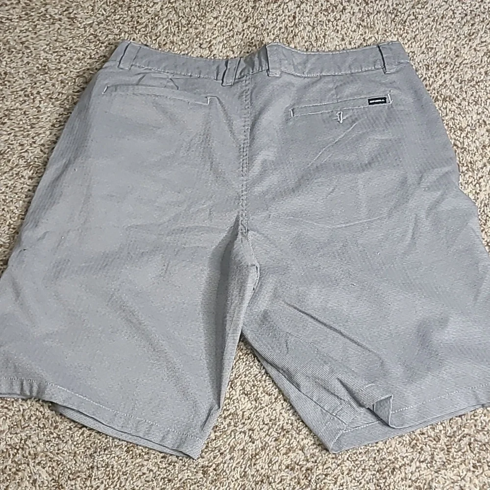 O'Neill Men's Light Gray Flat Front Shorts